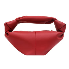 Women's soft leather cloud dumpling knot handbag - view 9