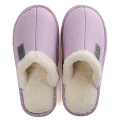 Autumn and winter plus velvet warm cotton slippers