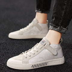 Men's high-top canvas shoes