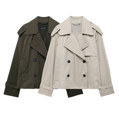 Fashion Casual All-matching Short Windbreaker Women's Coat