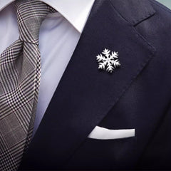 Silver Snowflake Brooch Accessories