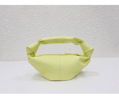 Women's soft leather cloud dumpling knot handbag - view 14