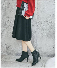High Heels Women Winter Short Boots Stiletto