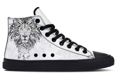 Printed Couple High-top Canvas Shoes