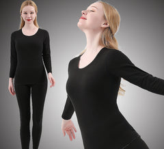 Women's Thin Slim Double-sided Plush Brushed Men's Thermal Underwear