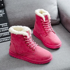 Flat-heel Student Short Lace-up Women Boots