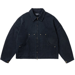 Heavy Canvas Cleanfit Washed Distressed Workwear Jacket