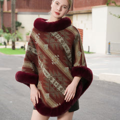 New Knitted Thermal Head Cover Cape Elegant Shawl