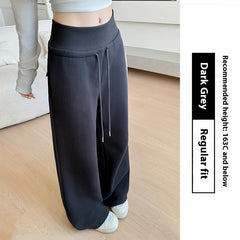 Loose Drooping Straight-leg Pants Sweatpants High Waist Slimming American Wide Leg Pants