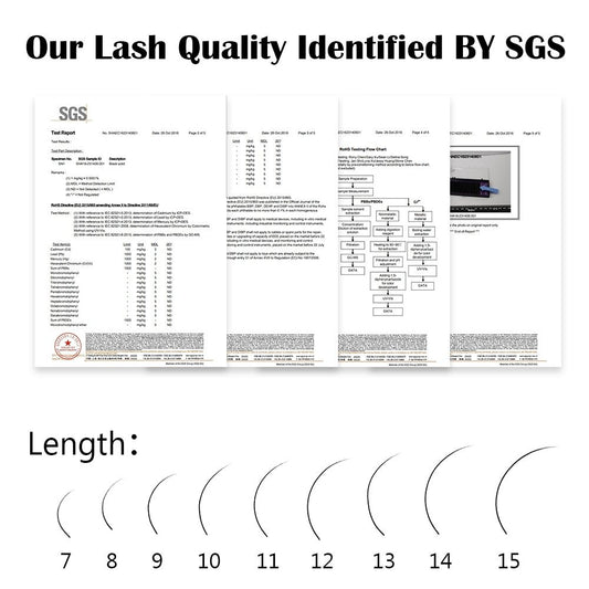 WOW16 Rows Faux Mink Individual Eyelash Lashes