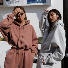 Trendy Women's Hoodies for Autumn & Winter – Casual Sports Set
