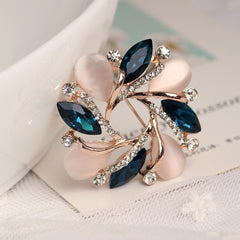 Bauhinia Brooch With Diamonds And Gemstones