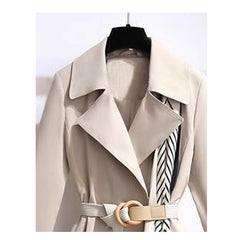 Large British Style Suit Collar Windbreaker