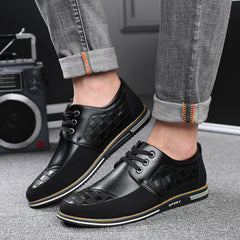 Trendy Casual Shoes Men's Lattice Lace-up Men's Shoes