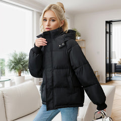 High-end Cotton-padded Coat Loose Thickening Keep Warm puffer Coat