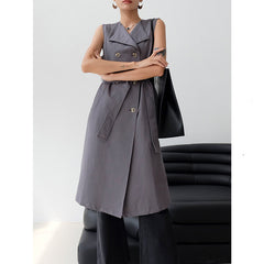 Korean Style Windbreaker Cardigan Loose Combination Two-piece Coat Women