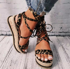 Platform strappy sandals
