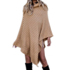 Pullover bat shirt shawl sweater