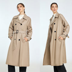 Trench Autumn And Winter Women's Mid-length Sense Petite Coats
