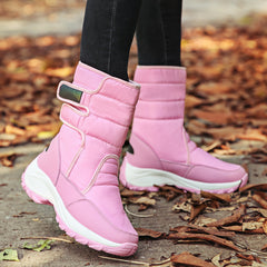 Women's shoes high-top plus velvet warm cotton shoes