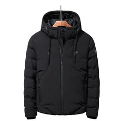Men Women Cotton Coat USB Smart Electric Heated Jackets Winter Thicken Down Hooded Outdoor Hiking Ski Clothing 7XL
