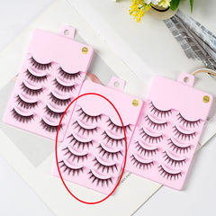5 Pairs Manga Lashes Arrival Anime Cosplay Natural Wispy  Korean Makeup Artificial False Eyelashes