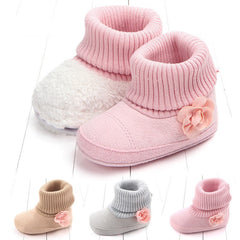 New winter baby floret warm cotton boots