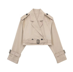 European And American Style Women's Short Cut Windbreaker