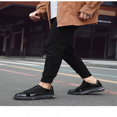 Shiny Sports Casual Shoes  Of All-Match Increased Sneakers