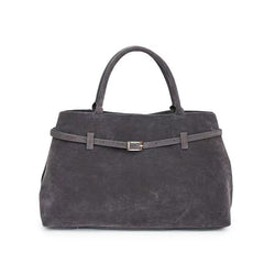 Decorative Design Solid Faux Suede Handbag Large Capacity Casual Tote Bags For Women Tote Design Portable Shoulder Bag