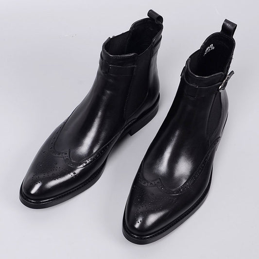 Cowboy Boots Business Leather Shoes