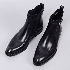Cowboy Boots Business Leather Shoes