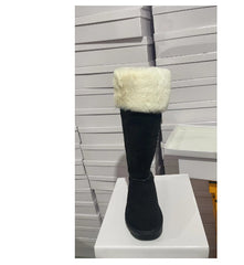 Women's Long Snow Winter Fleece-lined Thickened New Platform Cotton Shoes Below The Knee Long Boots