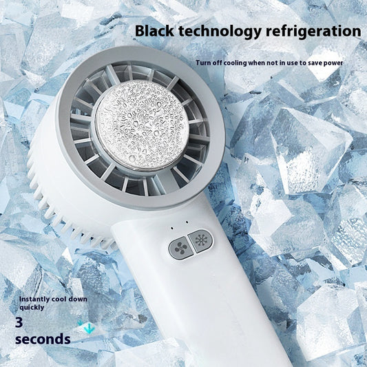 Summer Gadget Handheld Turbo Jet Fan Mini Portable Ice Cold Fan Generation Brushless Motor
