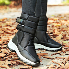 Women's shoes high-top plus velvet warm cotton shoes