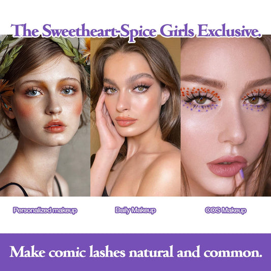 5 Pairs Manga Lashes Arrival Anime Cosplay Natural Wispy  Korean Makeup Artificial False Eyelashes
