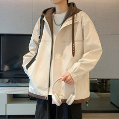 Men's Spring And Autumn Hooded All-matching Jacket