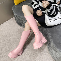 Women's Korean Style Slim But Knee Boots