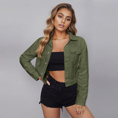New Denim Top Women's Short Coat