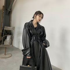 Autumn And Winter Women's Leather Clothing