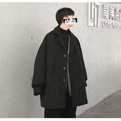 Men's Loose Hong Kong Style Suit Jacket Versatile Casual