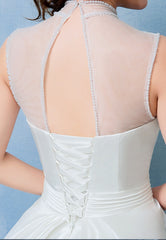 Wedding Dress Bride Married Korean Version Of The Satin Big Tail Studio Wedding Dress