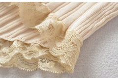 Design Lace Knitted Cardigan Camisole Women's Top