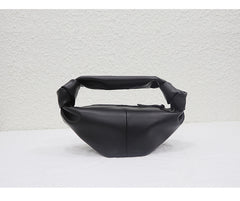 Women's soft leather cloud dumpling knot handbag - view 11