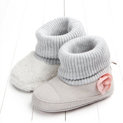 New winter baby floret warm cotton boots