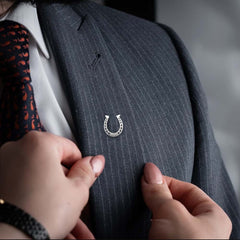 Little Lion Coffee Cup Shape Badge Suit Accessories Creative Men's Brooch