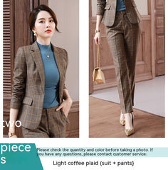Autumn Suit Coat Women's Long Sleeve Suit Two-piece Set