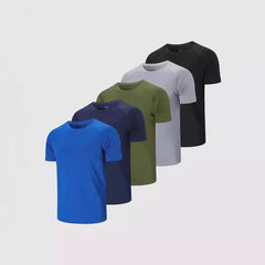 Solid Color Slim-fit Short-sleeved T-shirt All-matching