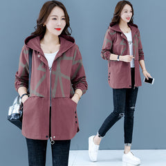 Style Large Size Windbreaker For Autumn Coat