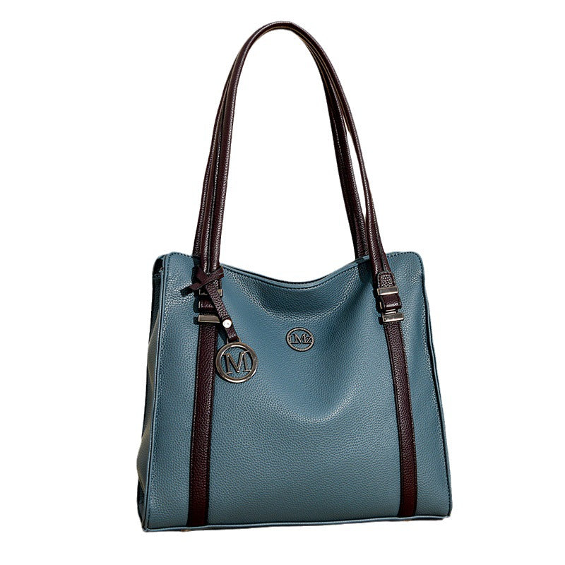 Women's genuine leather large capacity tote bag - view 10